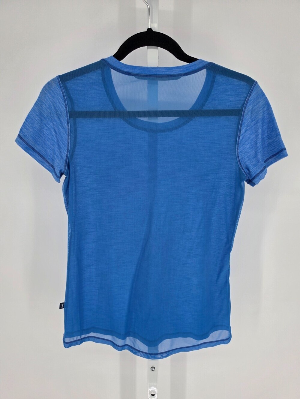 Lululemon Womens Sz 6 Meant To Move Tee Heathered Blazer Blue T Shirt - Picture 4 of 4